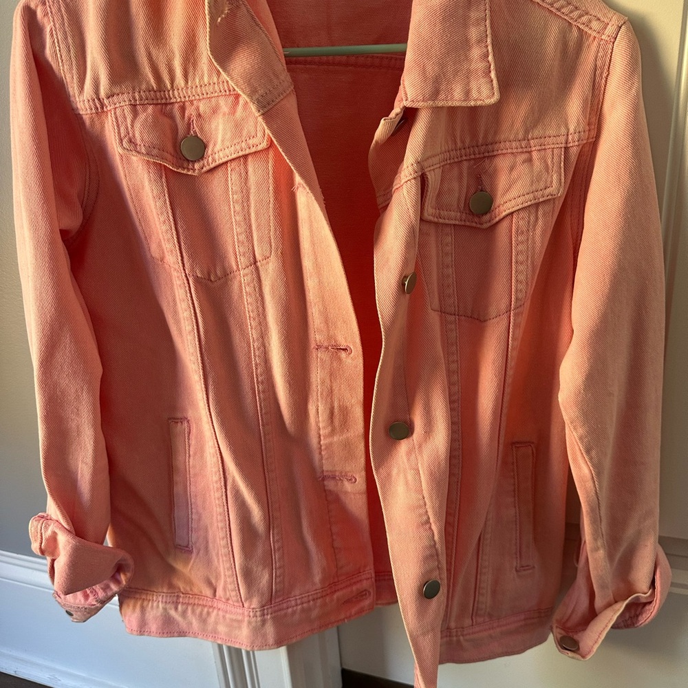 Women's Pink Denim Jacket